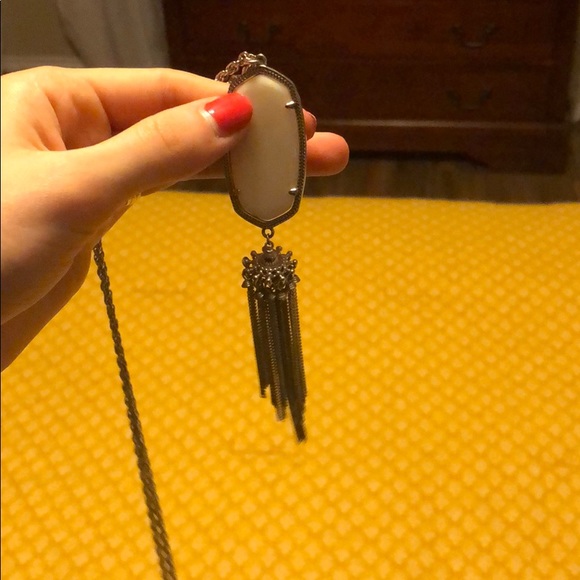 Kendra Scott White Rayne Necklace - Picture 1 of 5